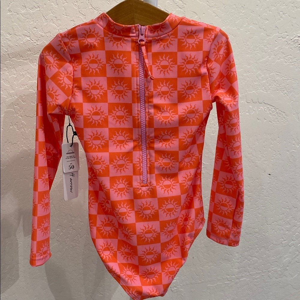 Vibrant Sun Pattern Kids Rashguard - Picture 3 of 7
